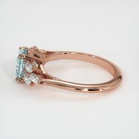 1.79 Ct. Bluish Green Sapphire Ring, 14K Rose Gold 3